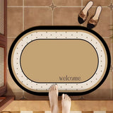 Toloer Fragrant Wind Bathroom Anti-Slip Floor Mat Toilet Toilet Shower At The Door Of The Suction Speed Dry Foot Mat Door Mat-Outfit