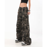 Toloer Camouflage Cargo Pants Female Fall High Street Hip Hop Loose Straight Tube Mop The Floor Feeling Casual Long Pants