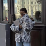 Autumn And Winter New Women's Design Sense Of Leisure With Long-Sleeved Printed Cotton