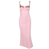Chest Cup Poster Dress 2025 Summer New Corset With Babes And