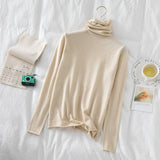 Turtleneck Sweaters 2021 Autumn Winter Sweater Knitted Pullover Long Sleeve Women Sweaters Tops Jumper Pull Femme