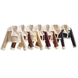 New Women's Collar Fur All-In-One Double-Sided Short Jacket