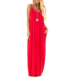 Long Dress 2021 Summer Women Strap Beach Dress Casual Irregular Oversized Loose Floor Dress Beach Travel