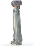 baggy boyfriend jeans with faded