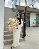 Women's Dubai Fashion Hollow Loose Dress Middle East Robe Long Autumn New New