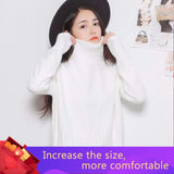 Quality Plus Size Knitted Sweaters Jumpers Soft White Sweater 2022 Autumn Winter Green Turtleneck Pullover Sweater