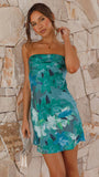 Sexy Chest-Clothed Floral-Print Dress Dress For Summer