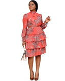 African Digital Printing High Waist Ol
