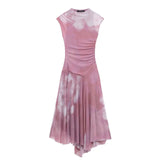 Spring And Summer New Women's Fashion Sexy Hottie Net Sleeveless Dress