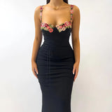Chest Cup Poster Dress 2025 Summer New Corset With Babes And