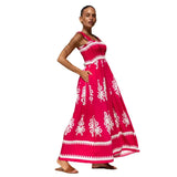 New Hot Women's Beach Dress Holiday Style Printed Wrapped Breast