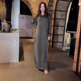 Fashion Velvet High-Grade Solid-Color Dress Suit In Autumn