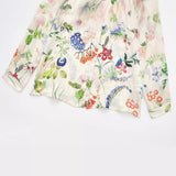 Spring Floral Printed Satin Loose Shirt 2342162-Outfit