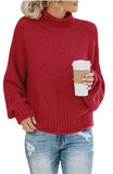 Sweater Female Autumn Winter Knitted Women Sweater Pullover Female Tricot Jersey Jumper Femme High Collar Women