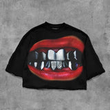 T-Shirt Five-Sleeved Loose Hip-Hop Top Tide Brand