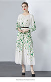 New Women's Dress Dress Oversized Dress Print 100 Folds T-Shirt With T-Shirt Holiday Casual