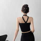 Hottie Style High-End Three-Dimensional Flower Around The Neck Elastic Strong Thin Bra Vest Woman Without Shoulder Strap Wrapped Thighs