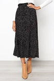 Toloer Into The Fashion Polka Point 2024 Sweet Pocket Pleated Skirt Length Skirt-Outfit