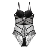 Gathering Body Body With Bra Clairvoyation Sexy Lace Thin Tight Body Integrated Pure Want To Close The
