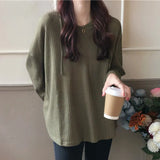 Toloer And Autumn 2023 New Korean Version Loose Lazy Wind Thin Hoodie Hoodie Female Tide Ins Long Sleeve