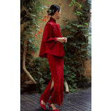 Chinese Cheongsam Toast Suit 2025 New Retro National Style Wedding Dress Engagement Dress Long
