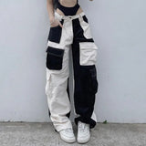 Patchwork Corduroy 90s Cargo Pants-Outfit