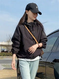 Hooded Storm Coat Female Short Style 2024 Spring And Autumn New Small Hot Style Casual Versatile Double Zipper Top-Outfit