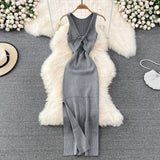 Women's Summer New Sexy Kinesith Heart-Scuttered Fashion Two-Pin Knitted
