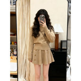 Temperament Gray High-Waisted Striped Curly-Fried Casual Pants Women's Spring And Autumn New Commuter Loose Broad-Legged