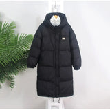 2022 Women's Down Jacket Long Winter Warm Snow Oversized Thick Casual Coat Female Hooded Long Sleeve Large Size Down