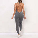 Toloer One-Piece Quick-Dry Tight Yoga Pants Breathable Women's Wrinkled Peach And Butt Gym Pants-Outfit