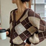 Fall 2022 Women Clothing Oversize Womens Sweaters Autumn Vintage Loose Winter Sweater Knitted Women Cardigan Knit Button