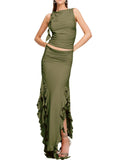 Summer New Jelly Lace Suit Women's Long