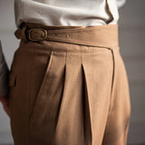 Casual Suit Pants Men's Autumn Business Retro Niche Trousers High Street Hanging Trendy