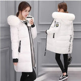 Cotton-Padded Jacket Female 2024 Winter Dress New Korean Version Of Fashion Long Cotton-Padded Jacket Female Large Size Slim Hooded Coat Female Cotton-Padded Jacket-Outfit