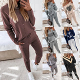 2023新款高领长裤休闲两件套秋冬卫衣女YS2455-Outfit