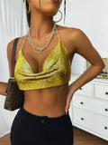 Toloer Sling Type Backless Black Solid Fit Small Vest