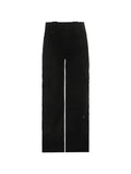 Buttoned Straight-Leg Cargo Jeans-Outfit