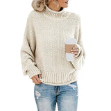 Sweater Female Autumn Winter Knitted Women Sweater Pullover Female Tricot Jersey Jumper Femme High Collar Women