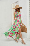 Shooting 2026 Summer Women's New Commuter Printing Tie With Open Hottie Dress