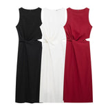 Homemade New Women's Clothing Classic Opening Design Fan Flute Dress