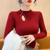 And Winter Knitted Open Shirt Two Lattice Collar Shirt Early Spring New Color Fashion Splicing Coat