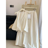 Ins Gently Wear A Small Fashion Vest Top With Temperament Commuter Skirt Women Summer