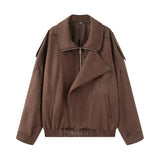 New Fashion Temperament Womenswear Designer Loose Leather