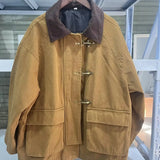 New Women's Fashion Casual Loose Thin Collar Cotton Jacket