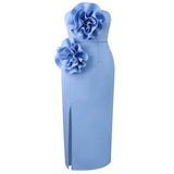 Banquet Styling Dress New Sleeveless Sexy Chest-Loat High-Rise Dress