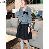 Korean Women Shirts 2023 Ropa Mujer High Waist A-line Slim Fit Jupe Temperament Jupe Casual Vintage Black Skirt