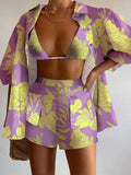 Fashion Casual Print Three-Piece Women's