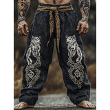 And Autumn Casual Fashion Loose-Fitting Broad Leg Trousers 3D Digital Printing Z Various Pattern