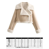 New Women's Autumn And Winter Fashion Fur Collar Collar Collar Velvet Jacket